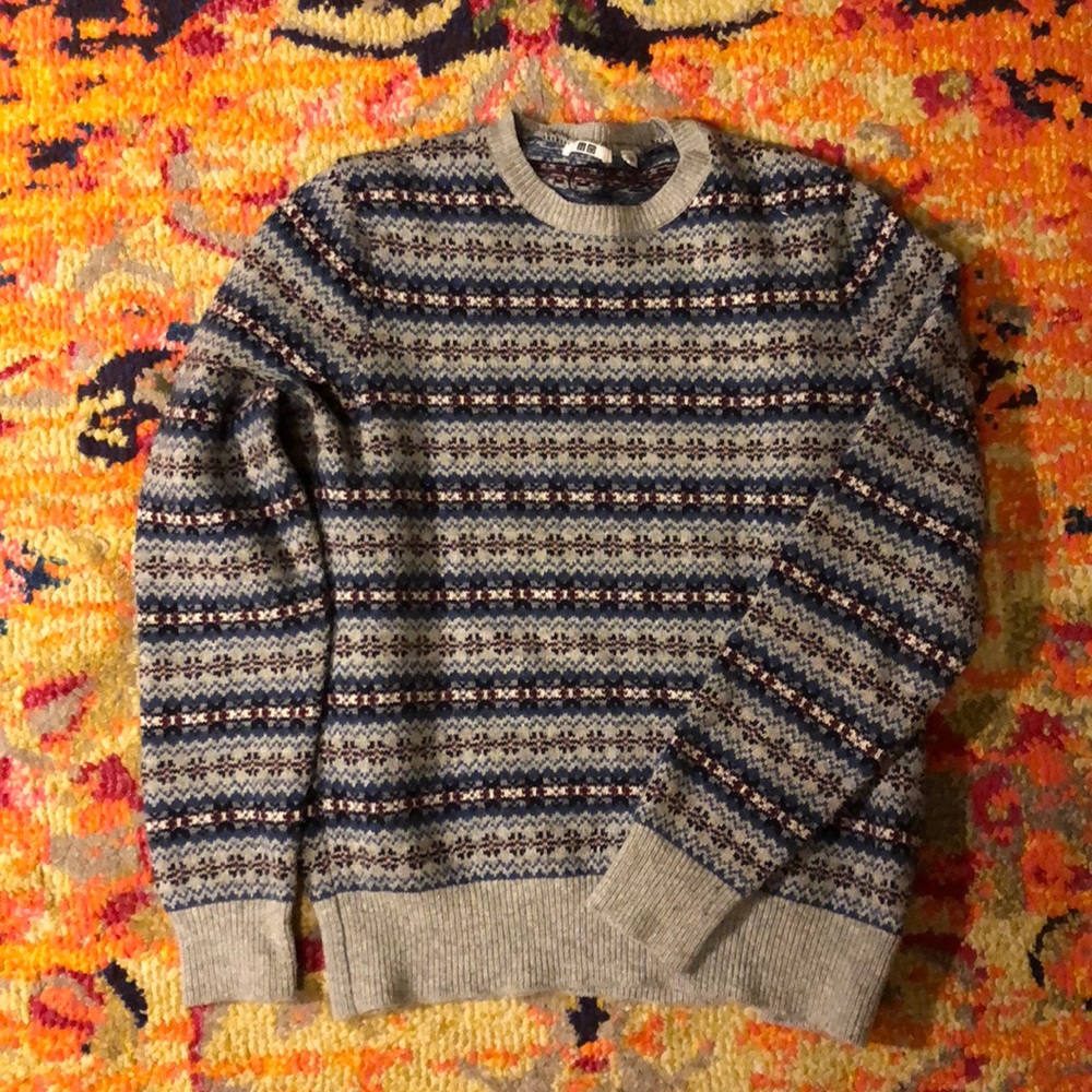 Uniqlo patterned sweater
